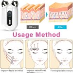 3D Face Roller - Korean EMS Microcurrent Anti-Aging Skin Tightening Neck Lifting