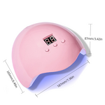 Rechargeable LED UV Nail Lamp - Professional Portable 3 Timers LCD 365/405nm Fast Curing