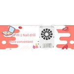 4 in 1 Nail Set Kit - Portable UV Lamp 35000 Rpm Rechargeable Drill Machine Dryer