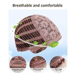 Baseball Cap Wigs - High Quality Custom Short Straight Curly Black Brown Synthetic Bob