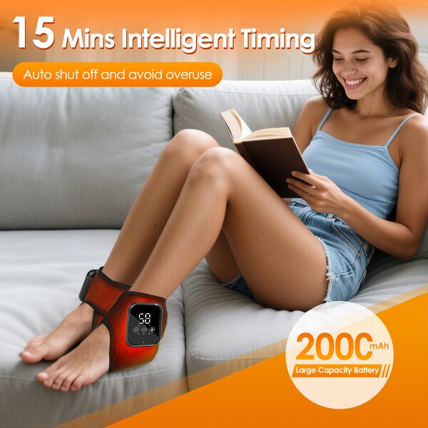 Wireless Foot Massager - New Product Vibration Heat Timing Ankle Joint Pain Relief