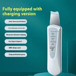 Ultrasonic Face Scrubber - Rechargeable ABS Nose Deep Cleaning Blackhead Remover Spatula