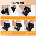 Wireless Foot Massager - New Product USB Rechargeable Vibration Heat Timing Leg Pain