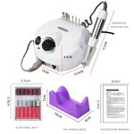 Electric Nail Drill Machine - High Speed Manicure Pedicure Salon Nail Sander Beauty
