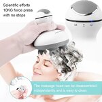 K-701 Scalp Massager - Kimriber 3D RejuvaWave Pro Wireless Smart Heat Therapy Modes