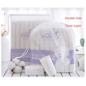 Cotton Pads - 100% Organic Disposable Square 100 Pcs Skin Cleaning Makeup Removal