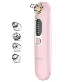 Blackhead Extractor Tool - Adjustable 4-Suction Head Electric Waterproof All Skin Types