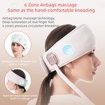 MB365 Head Massager - Mictro-Beauty 6 Zone Airbag Heating Wrap Artificial Hand Kneading