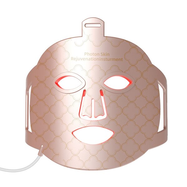 7 Color LED Facial Mask - Home Use Electric Photon Red Light Silicone UK Skin Tightening