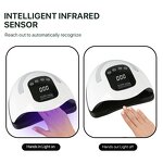 48W UV LED Nail Lamp - Portable 30s/60s/90s Timer Automatic Universal Voltage Electric