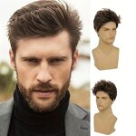 Baseball Cap Wigs - High Quality Custom Short Straight Curly Black Brown Synthetic Bob