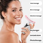 7 Color LED Facial Device - 2024 Women's Hand Held Heating EMS Face Neck Lifting