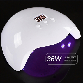 Rechargeable LED UV Nail Lamp - Professional Portable 3 Timers LCD 365/405nm Fast Curing