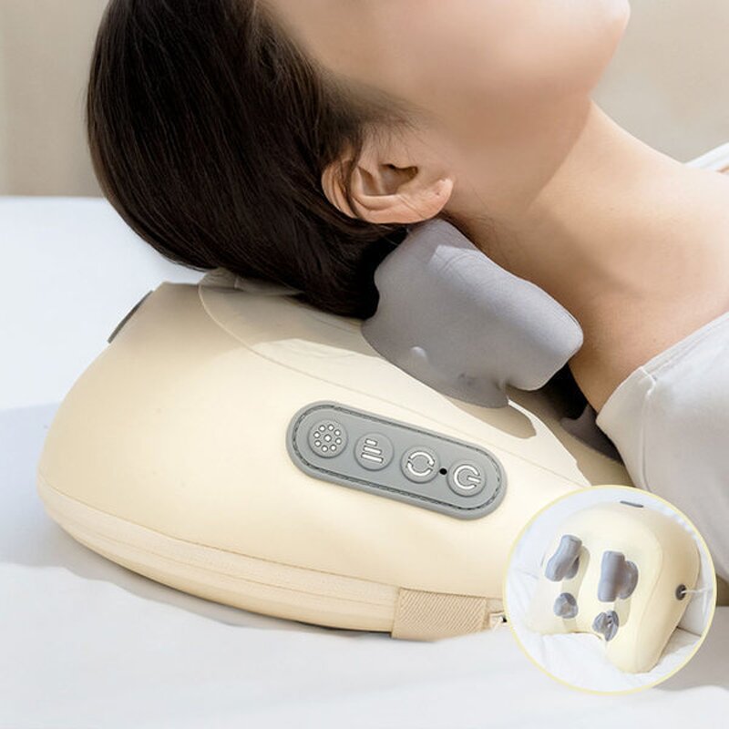 Neck & Shoulder Massager - Electric Shiatsu Deep Tissue Kneading Heating Timing Control
