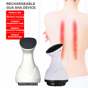 Microcurrent Massage Device - Electric Home Red Light Heat Meridians Brush Body Tool
