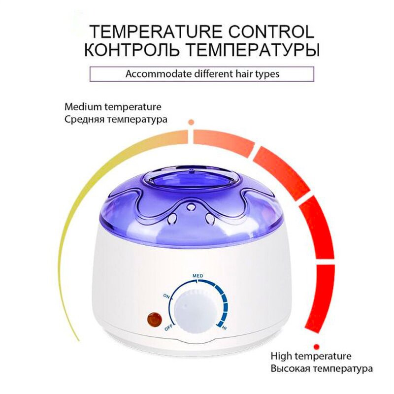 Electric Wax Heater - Professional Home Use Body Nose Hands Feet Silicon Pot Women