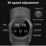 Massage Gun Manufacturer - Portable Handheld 30 Speeds LED Brushless Vibrating Cordless Fascial