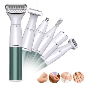 Epilator Manufacturer - 6 in 1 Multifunction Painless USB Body Hair Remover Nose Bikini