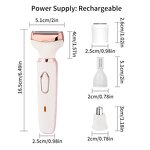 Electric Razor Manufacturer - Portable Cordless 4-in-1 for Women Painless Bikini Trimmer
