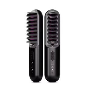 Hair Straightener Brush Manufacturer - Top Selling Portable Negative Ion Hot Comb 10Mins Auto-Off