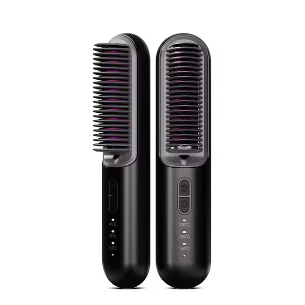 Hair Straightener Brush Manufacturer - Top Selling Portable Negative Ion Hot Comb 10Mins Auto-Off