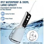 Oral Irrigator Manufacturer - Portable Waterjet Floss IPX7 Waterproof Upgraded Wireless