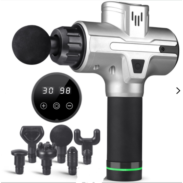 Massage Gun Manufacturer - Portable Handheld 30 Speeds LED Brushless Vibrating Cordless Fascial