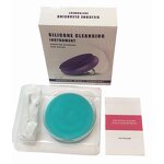 Sonic Facial Cleanser Brush - Portable Waterproof - Electric Silicone Ring Body Cleansing