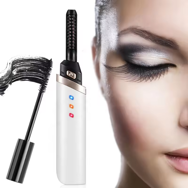 USB Electric Eyelash Curler - Heated Plastic - Eye Lash Brush Beauty Makeup Curling Tool