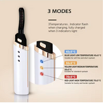 Electric Eyelash Curler - Rechargeable - Eye Beauty Heated Curling Makeup Tool