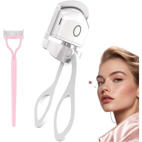 Mini Eyelash Curler - Home Rechargeable - 3 Temperature Settings Electric Heated Lash Care