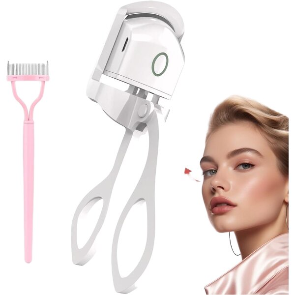 Mini Eyelash Curler - Home Rechargeable - 3 Temperature Settings Electric Heated Lash Care