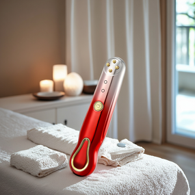 Eye Beauty Massager Pen - USB Rechargeable - Home Heat Wand Vibration Dark Circles Tightening