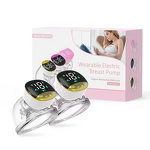 Wearable Breast Pump - 4 Modes 12 Levels - Hands Free Rechargeable Low Noise Touch Screen