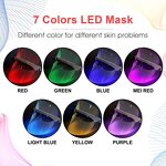 7 Color LED Therapy Mask - Home Use - Rechargeable Anti-aging Wrinkle Acne Beauty Device