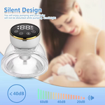 Wearable Breast Pump - 2024 Trending - LCD Memory Function Hands Free Portable Silicone