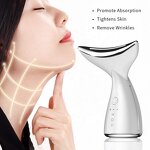 LED Photon Beauty Device - Electric - 3-Color Face Neck Rejuvenation Anti-Aging Detox