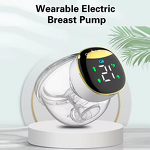 Wearable Breast Pump - 4 Modes 12 Levels - Hands Free Rechargeable Low Noise Touch Screen