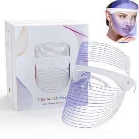 7 Color LED Facial Mask - Light Therapy - Photon Wrinkles Acne PDT Standing Home Use