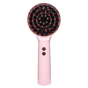 Electric Scalp Massage Comb - Vibration - Plastic Red & Blue Balls Essential Oil Application
