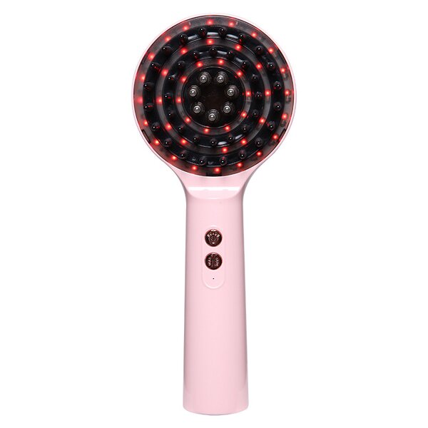 Electric Scalp Massage Comb - Vibration - Plastic Red & Blue Balls Essential Oil Application