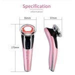 Hot Cold Facial Massager - Red Light - Skin Care Device Face Lifting Led Therapy Beauty