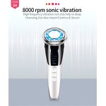 Hot Cold Facial Massager - 2025 - Red Light Skin Care Device Face Lifting Led Therapy