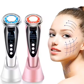 Hot Cold Facial Massager - 2025 - Red Light Skin Care Device Face Lifting Led Therapy