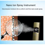 Nano Spray Face Machine - 2025 Label - Electric Mini USB Tan Mist Portable Facial Sprayer