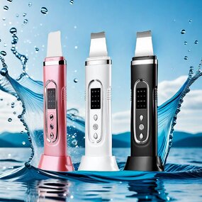 Ultrasonic Skin Scrubber - Beauty Instrument - Women Face Spatula Skin Cleansing Machine