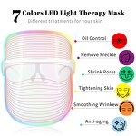 7 Color LED Therapy Mask - Home Use - Rechargeable Anti-aging Wrinkle Acne Beauty Device