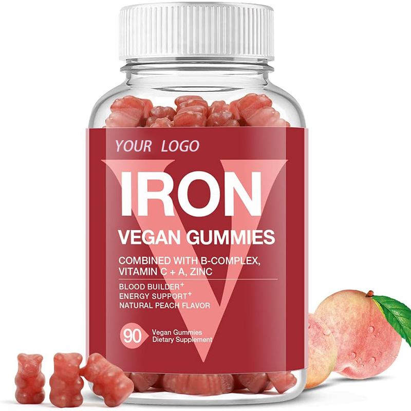 Iron Gummies Manufacturer - GMP Certified 90 Count Chewable Supplement