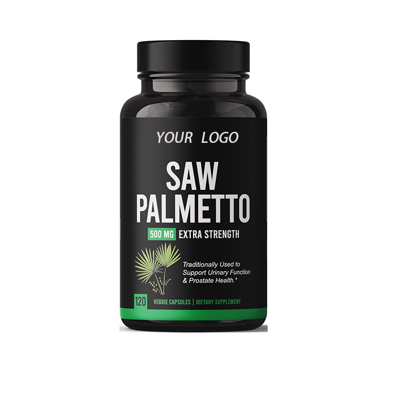 Saw Palmetto Capsules Factory - OEM Saw Palmetto Capsules with Ashwagandha Turmeric Maca Green Tea Prostate Support