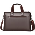 Briefcase Manufacturer - Durable PU Leather Laptop Business Casual Multi-Functional Tote